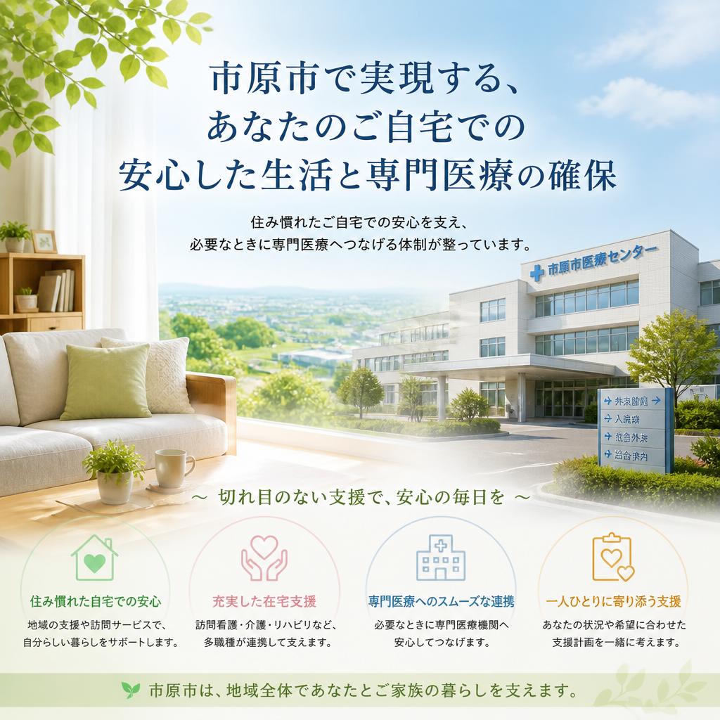市原市で実現する、あなたのご自宅での安心した生活と専門医療の確保