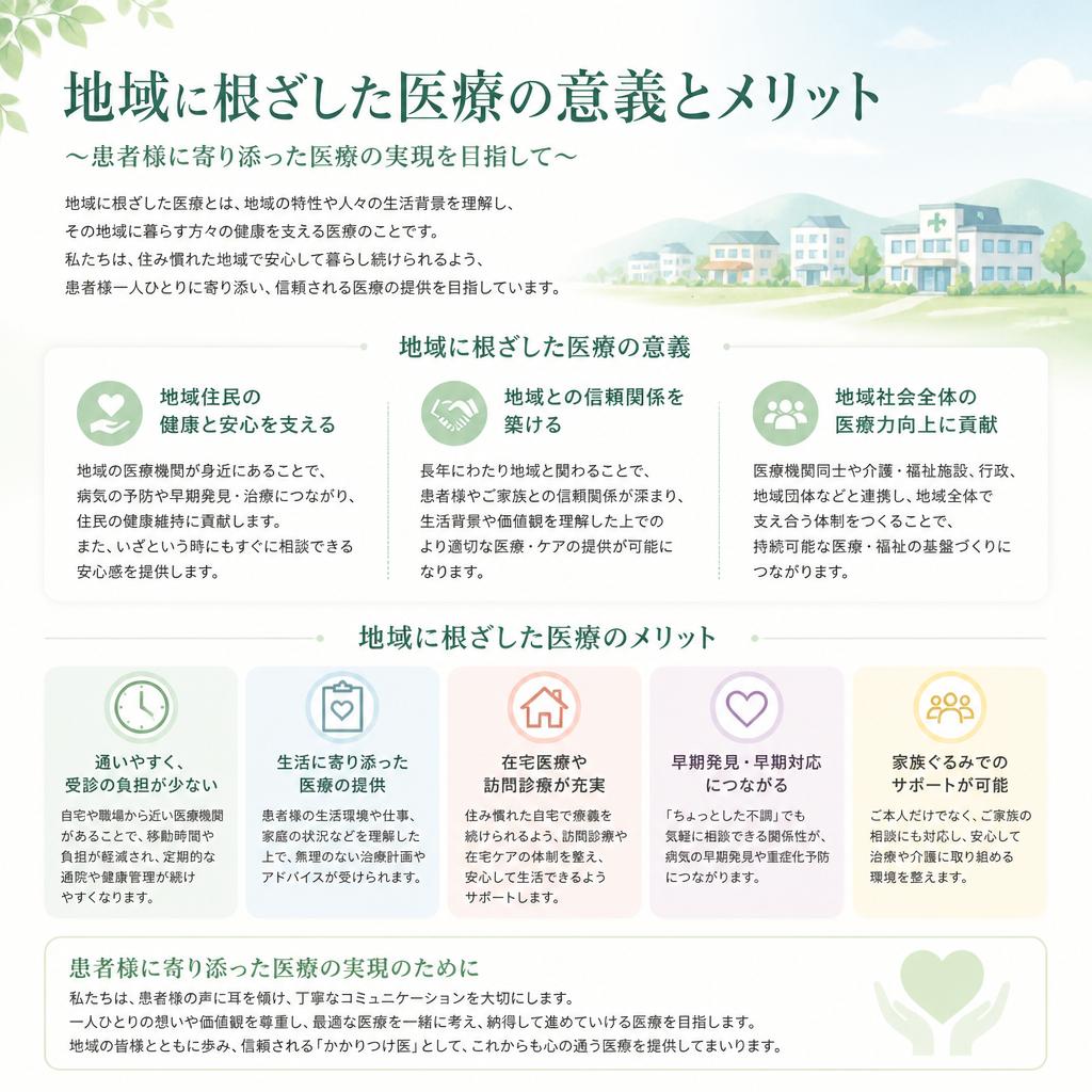 地域密着型医療の重要性