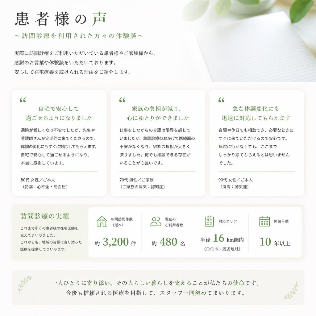 患者様の声と成功事例